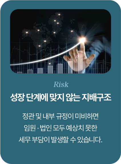 성장 단계에 맞지 않는 지배구조